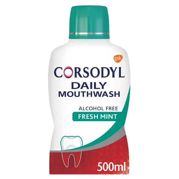 CORSODYL DAILY FRESH MINT MOUTHWASH 500ML Chemco Pharmacy