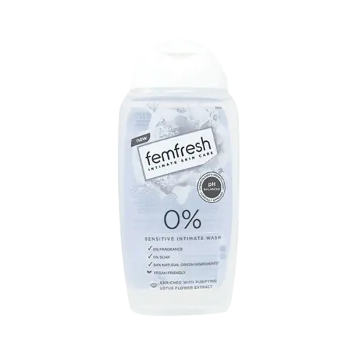 FEMFRESH SENSITIVE INTIMATE 0% WASH 250ML Chemco Pharmacy