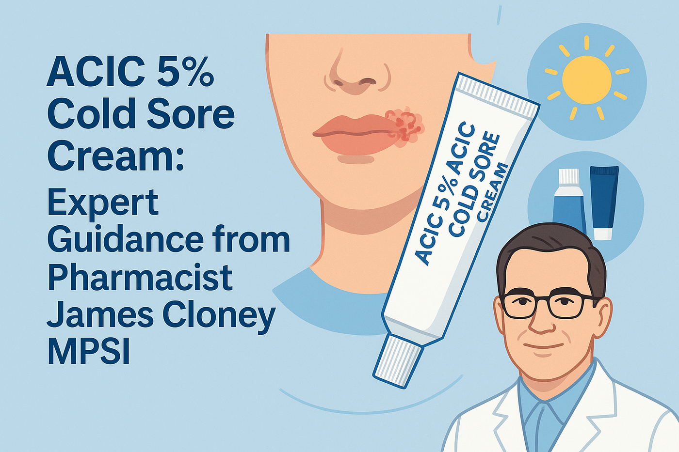 ACIC 5% Cold Sore Cream: Expert Guidance from Pharmacist James Cloney MPSI