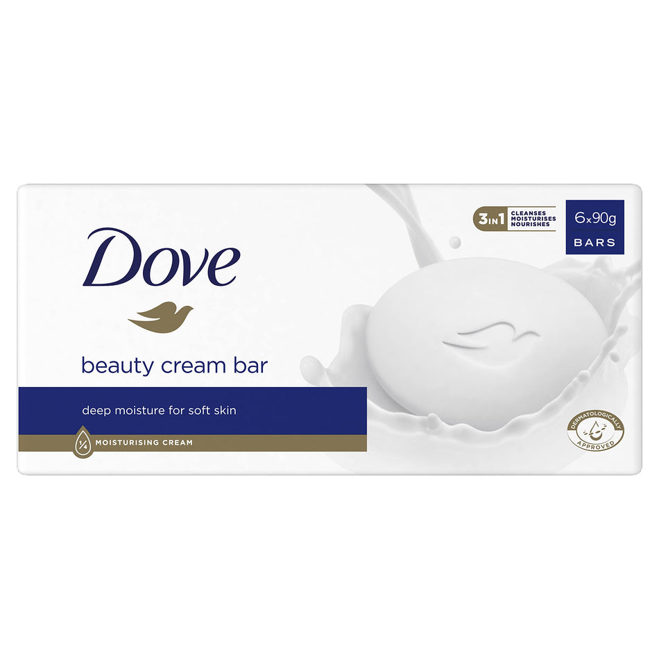 Dove Beauty Bar Soap for Softer, Smoother, Healthier-Looking Skin 2 x 90 g