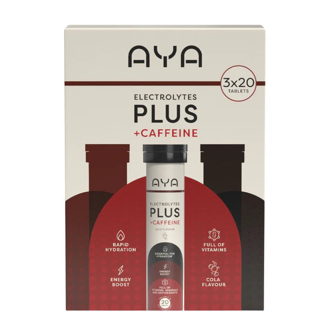 AYA Electrolyte Triple Pack Cola & Caffeine (60 Pack)