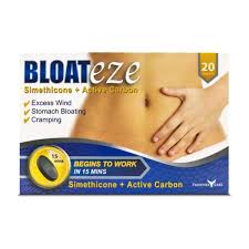 Bloateze Simethicone & Activated Carbon - 20 Tablets