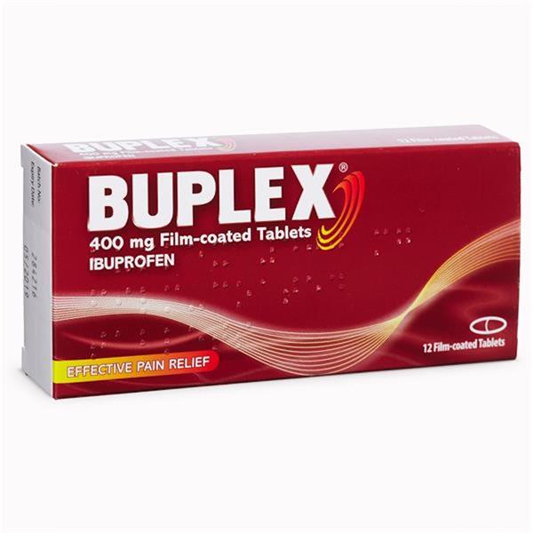 Buplex Ibuprofen 400mg Film-Coated Tablets 12 Pack