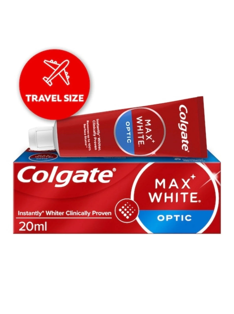 Colgate Max White Optic Whitening Travel Size Toothpaste 20ml