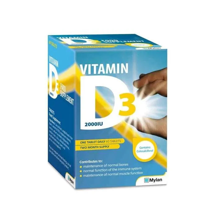 Mylan Vitamin D3 2000IU 60 Tablets | Vitamin D Ireland – Chemco Pharmacy