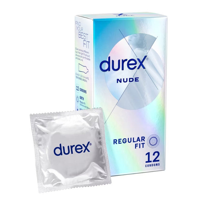 Durex Nude Regular Condoms - 12 Pack