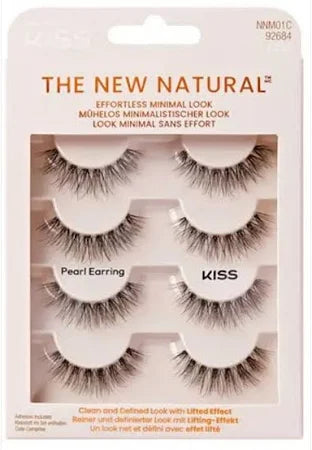 Kiss The New Natural Multipack Lashes 01 Pearl Earring