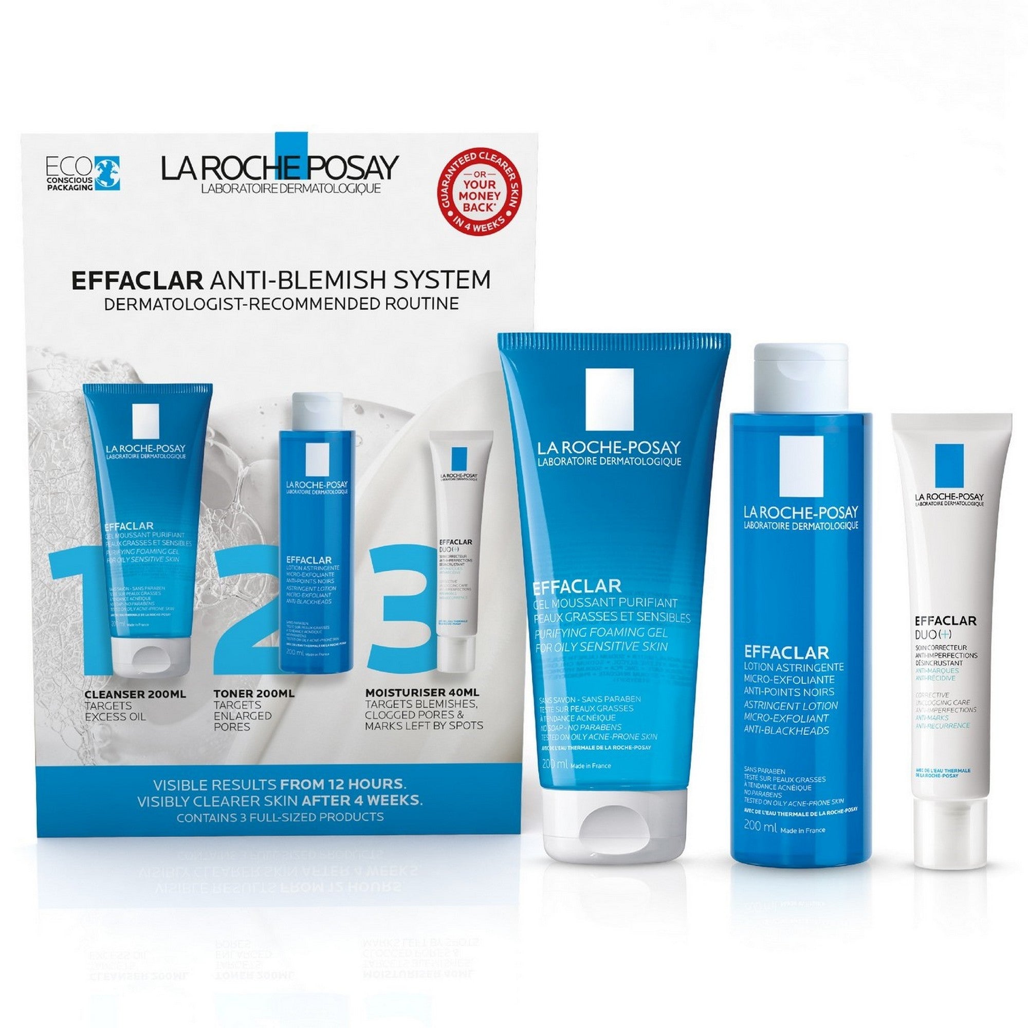 Buy La Roche-Posay Effaclar Anti-Blemish System - Acne Treatment Kit ...