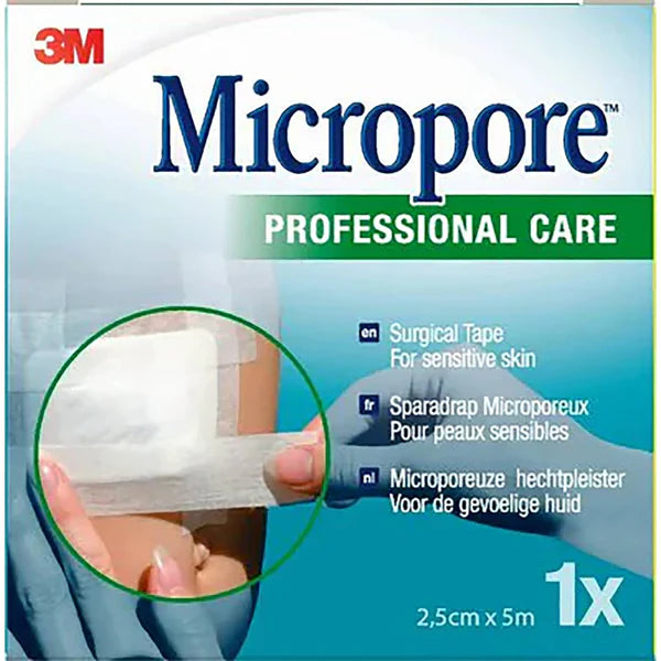 Micropore Tape Sml 1.25Cm X 5M Long