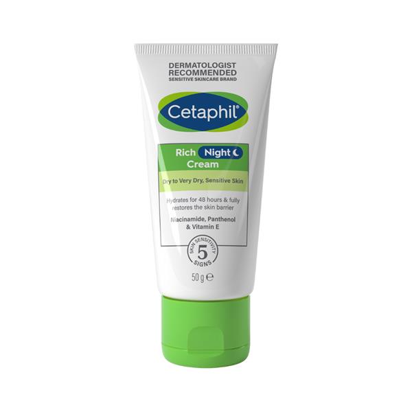 Cetaphil Rich Night Cream for Dry to Very Dry Sensitive Skin 50g