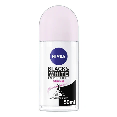 NIVEA Invisible Black & White Roll-On Deodorant 50ml
