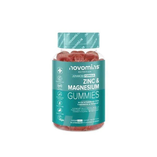 Novomins Zinc, Magnesium & Vitamin B6 Strawberry Flavoured 60 Gummies