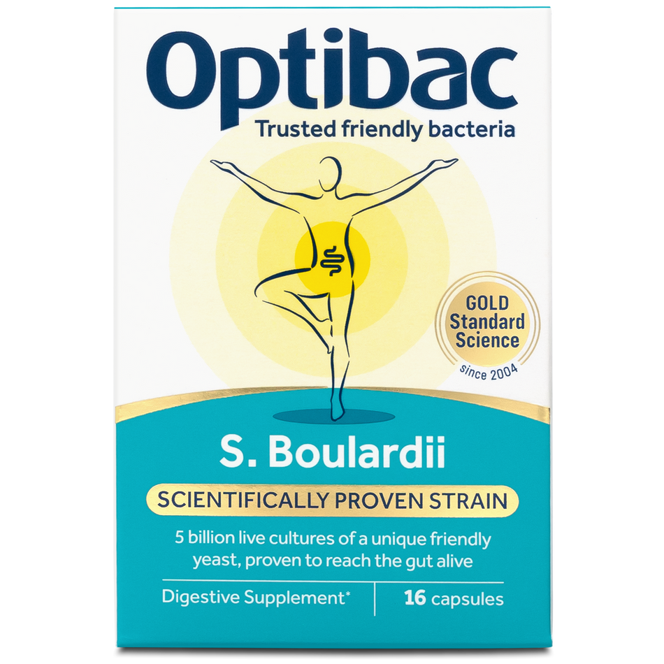 Optibac Probiotics S.Boulardii 16 Capsules | Probiotic Yeast Ireland | Chemco Pharmacy