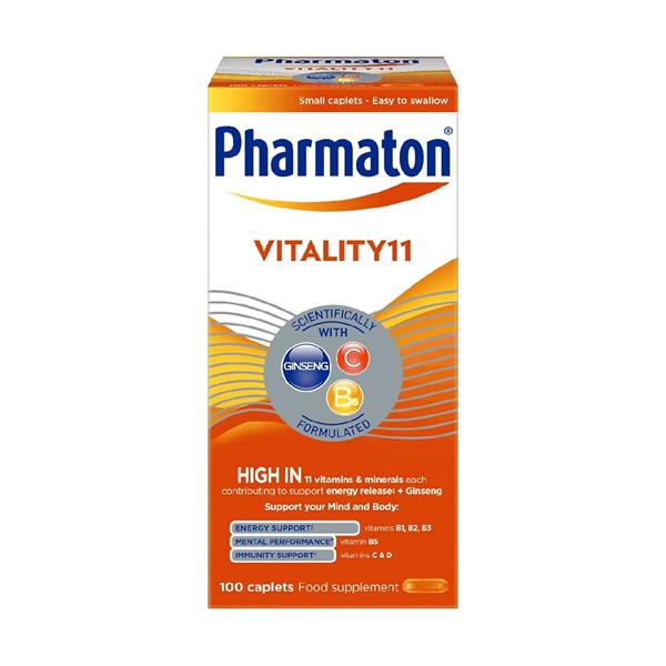 Pharmaton Vitality 11 Multivitamin & Minerals 100 Caplets
