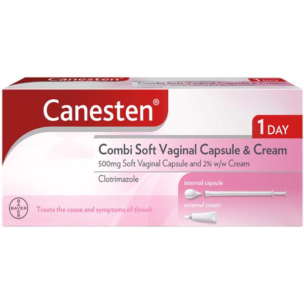 Canesten Combi Soft Vaginal Capsule & Thrush Cream
