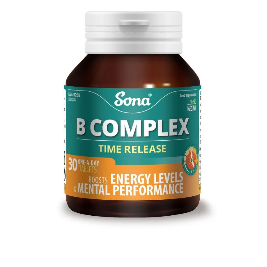 Sona B Complex - Vitamin B Time Release 30 One A day Tablets