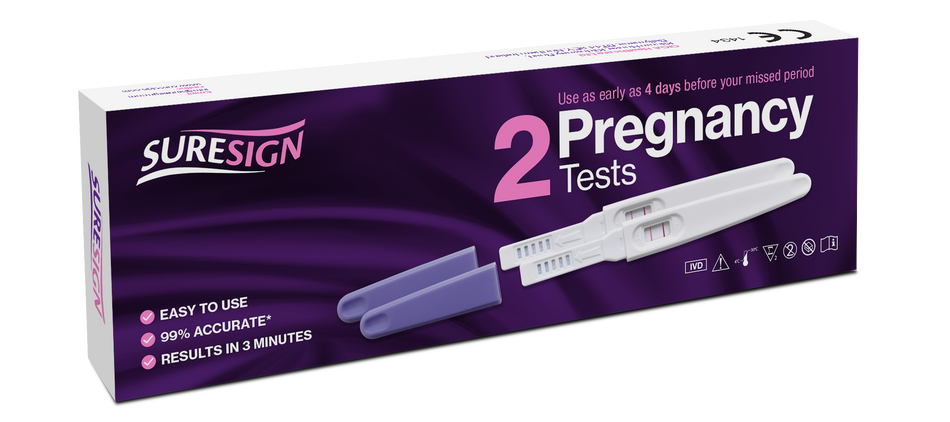 Suresign Pregnancy Tests - 2 Pack