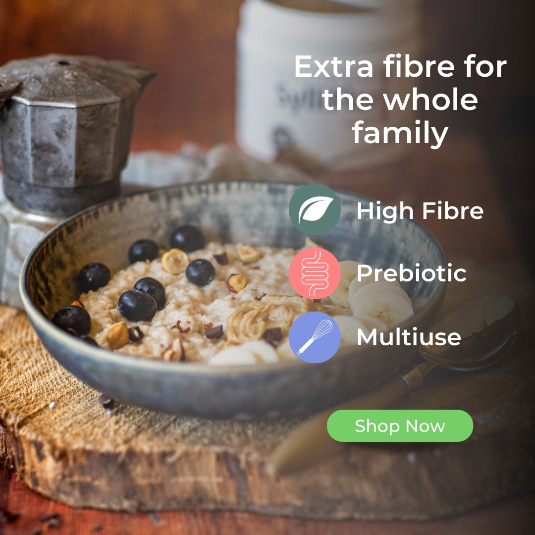 SylliFlor Psyllium Husks Whole Family — Daily Fibre Supplement for Adults from Chemco Pharmacy Ireland