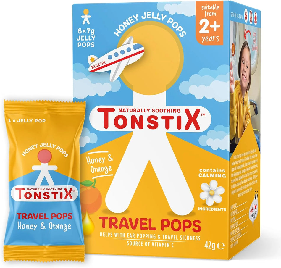 Tonstix Honey & Orange - 6 Jelly Travel  Pops