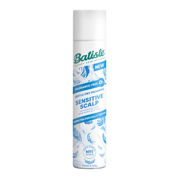 Batiste Sensitive Scalp Gentle Dry Shampoo - Fragrance Free 200ml