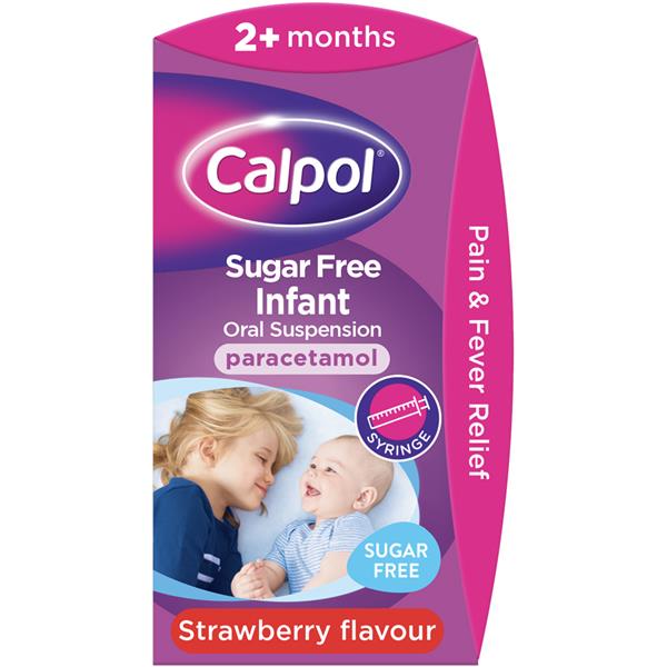 Calpol Infant Sugar Free Suspension & Syringe 60ml