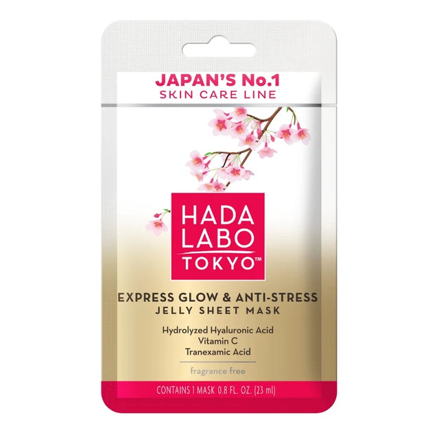 Hada Labo Express Glow & Anti-Stress Premium Facial Jelly Sheet Mask