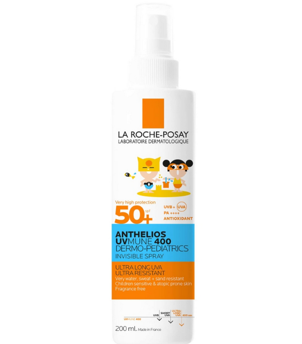 La Roche-Posay Anthelios UVMune 400 Dermo-Pediatrics Invisible Spray SPF50+ — children's body SPF