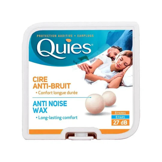 Quies Pure Wax Earplugs 8 Pairs