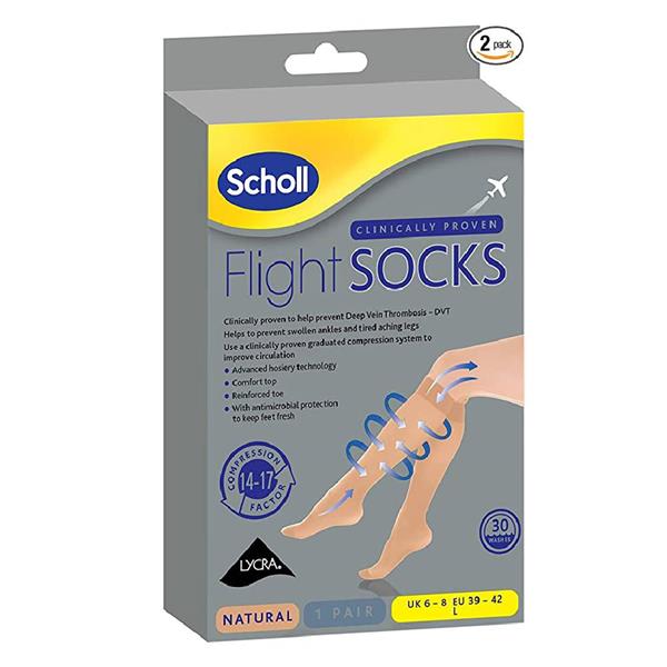 Scholl Flight Socks  Sheer Small 4-6