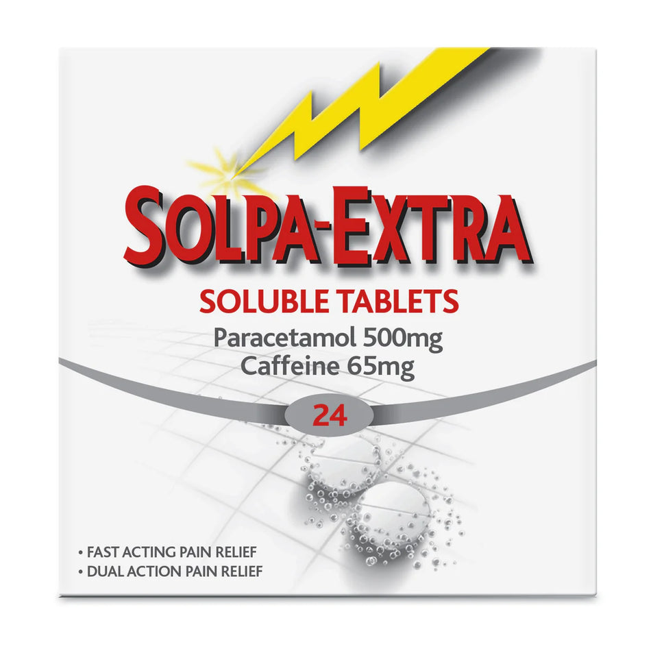 Solpa-Extra Soluble 500mg/65mg Tablets 24 Pack