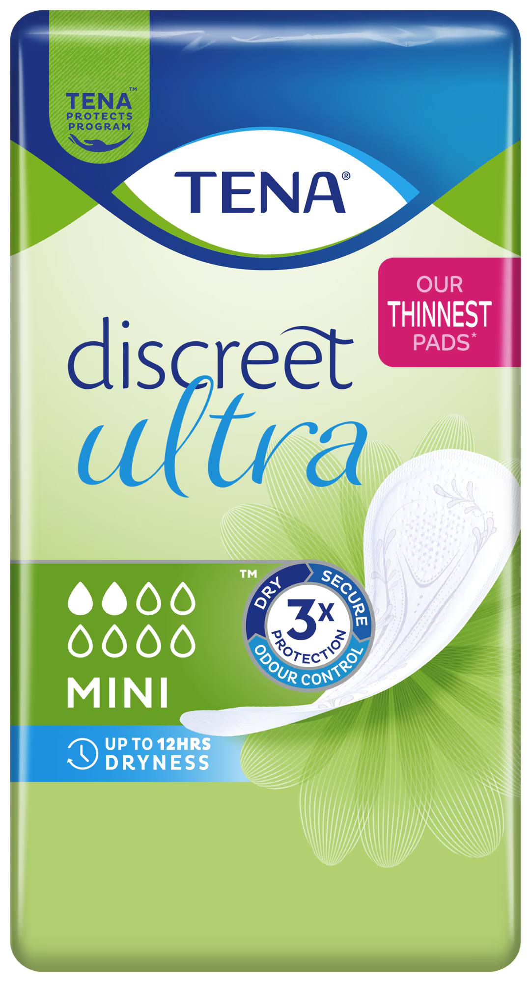Discreet Pack TENA Discreet Ultra Mini Incontinence Pads (Pack of 20) – Chemco Pharmacy