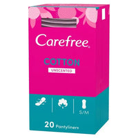 CAREFREE COTTON PANTYLINERS 20PK Chemco Pharmacy