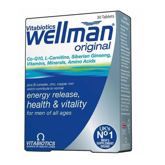 Vitabiotics Wellman Original Multivitamin 30 Tablets Ireland Chemco Vitabiotics Wellman Original Multivitamin 30 Tablets Ireland Chemco
