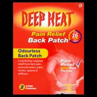 DEEP HEAT PAIN RELIEF BACK PATCH 2PK Chemco Pharmacy