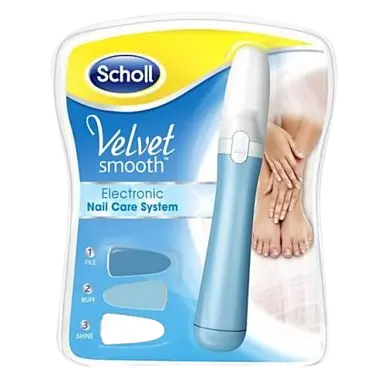 SCHOLL VELVET SMOOTH ELECTRONIC NAIL CARE SYSTEM