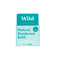 WILD NATURAL DEODORANT REFILL COTTON & SEAT SALT 43G Chemco Pharmacy