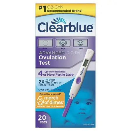 CLEARBLUE ADVANCED DIGITAL OVULATION TEST 20PK Chemco Pharmacy