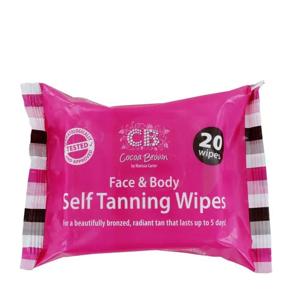 COCOA BROWN FACE & BODY SELF TANNING WIPES (20PK) Chemco Pharmacy