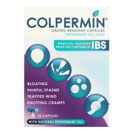 Colpermin IBS Relief Peppermint Oil Capsules 20 Pack Ireland Chemco colpermin-ibs-relief-peppermint-oil-capsules-20-pack-ireland-chemco