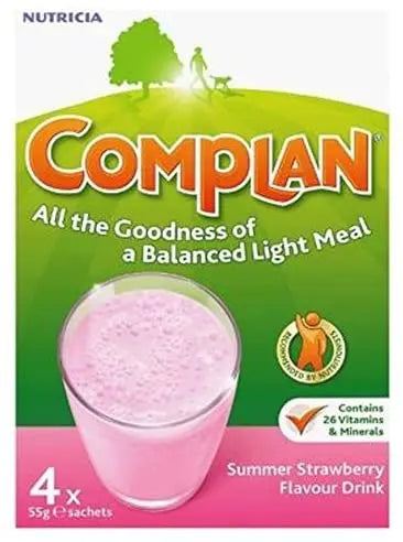 COMPLAN STRAWBERRY FLAVOUR NUTRITIONAL DRINK (4 X 57G) Chemco Pharmacy