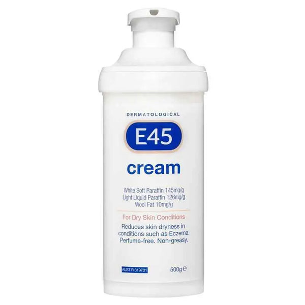 E45 CREAM PUMP 500G Chemco Pharmacy