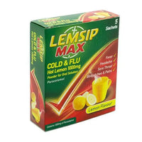 LEMSIP MAX COLD & FLU HOT LEMON 10PK