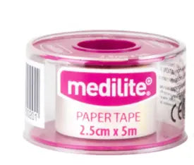 MEDILITE PAPER TAPE 2.5CMX5M Chemco Pharmacy