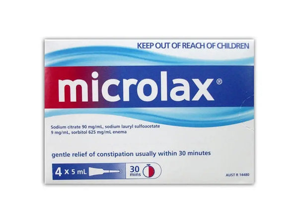 MICROLAX RECTAL SOLUTION (4 X 5ML TUBE) Chemco Pharmacy