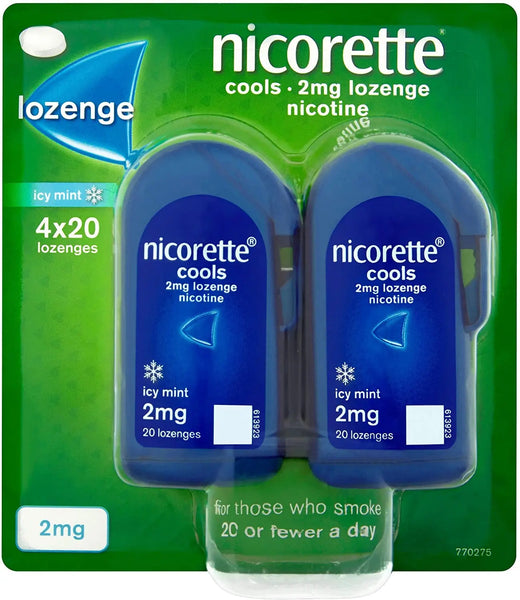 NICORETTE COOLS 2MG LOZENGES 80PK Chemco Pharmacy