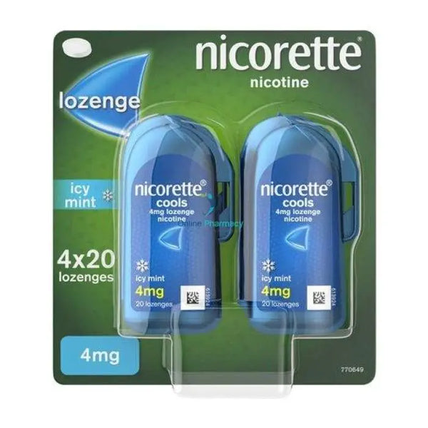 NICORETTE COOLS 4MG LOZENGES 80PK Chemco Pharmacy