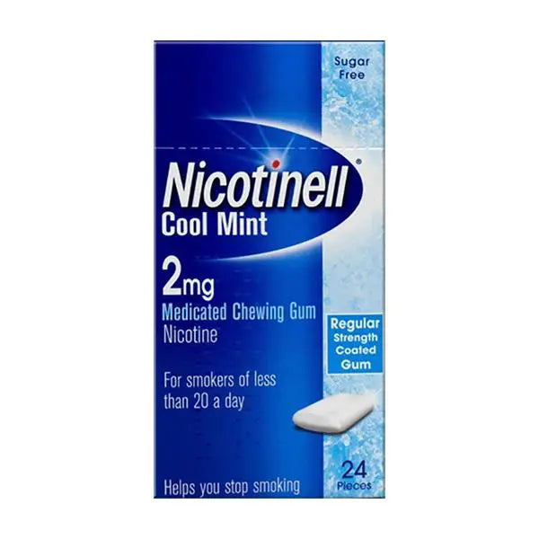 NICOTINELL 2MG COOLMINT GUM 24PK