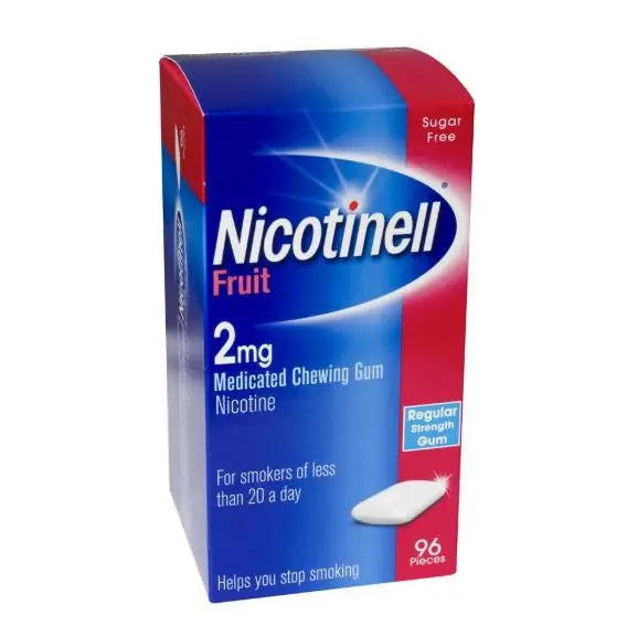 NICOTINELL 2MG FRUIT GUM 96PK Chemco Pharmacy