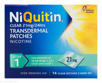 NIQUITIN CLEAR STEP 1: 21MG PATCH (14 PATCHES) Chemco Pharmacy