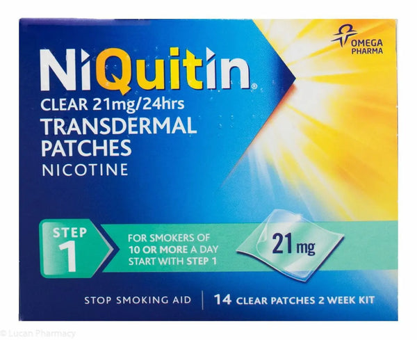 NIQUITIN CLEAR STEP 1: 21MG PATCH (14 PATCHES)